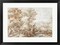 Framed Art A Wooded Landscape with Travelers by a Stream, a Town Beyond by Pieter Stevens Wall Decor 18x24 Artwork